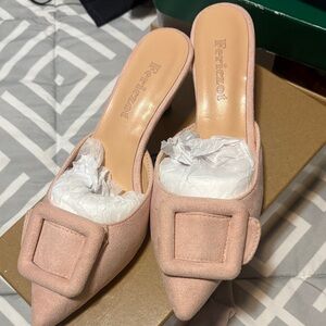 Fericzot Pink Women's Mules